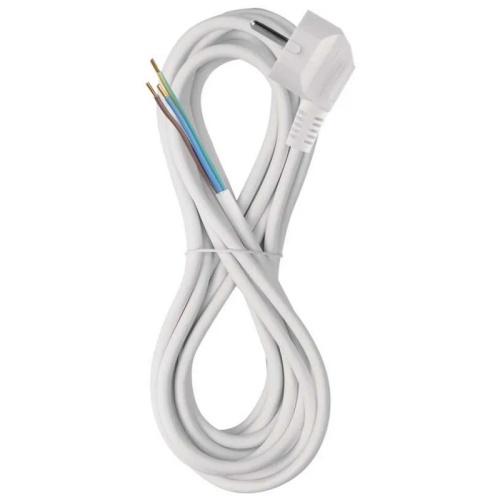 Przewód przyłączeniowy PVC 3x1,0mm2 5m biały EMOS