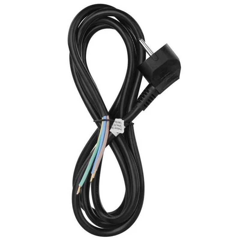 Przewód przyłączeniowy PVC 3x1,5mm2 2m czarny EMOS