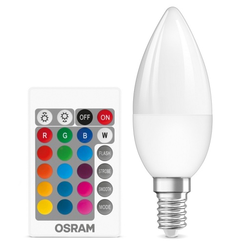 Żarówka LED OSRAM RGBW E14 z pilotem