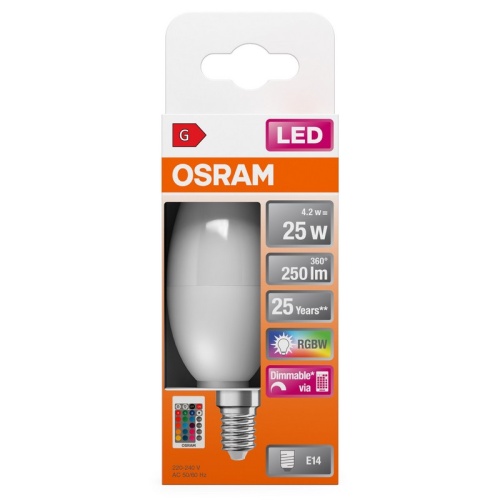 Żarówka LED E14 z pilotem do sterowania kolorami