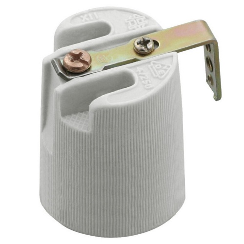 Ceramiczna oprawka E14 ze wspornikiem