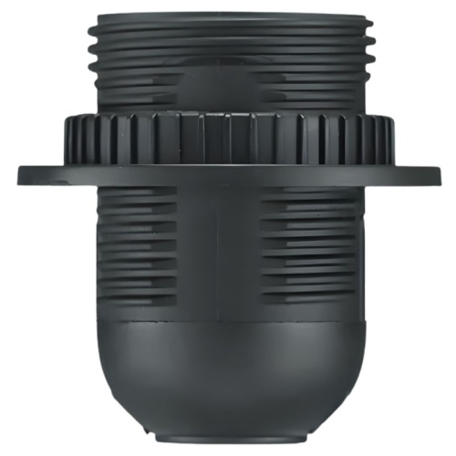 Oprawka termoplastyczna czarna E27 z kołnierzem PAWBOL