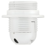 Oprawka E27 z kołnierzem biała