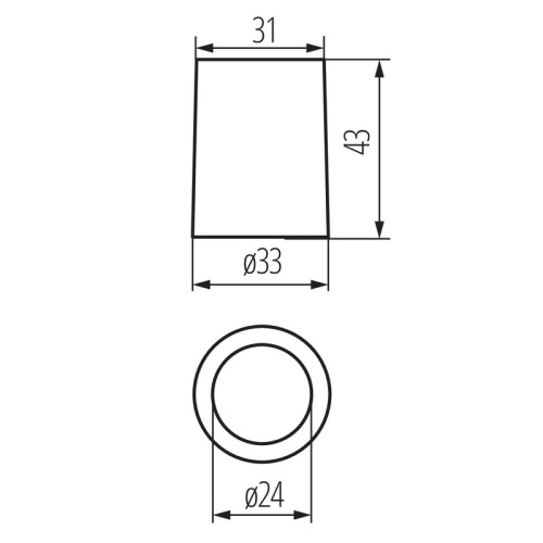 Oprawka E14 z kostką śrubową Kanlux
