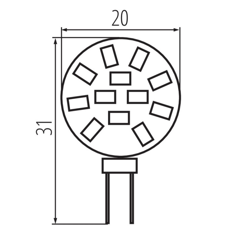 Kapsułka LED G4 Kanlux LED12