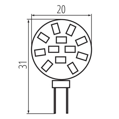 Żarówka LED G4 Kanlux LED12 4000K
