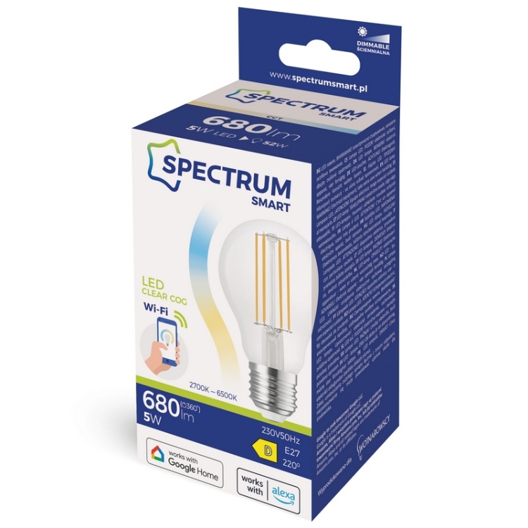 Żarówka LED E27 CCT DIMM Spectrum