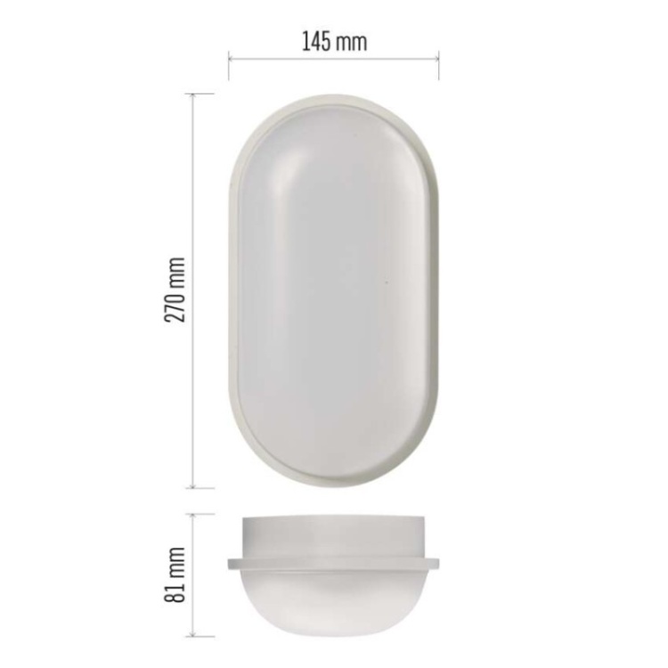 Owalna oprawa kanałowa LED 20W