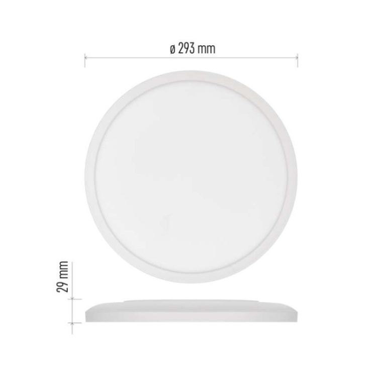 Plafon LED FLORI 4000K neutralna biel