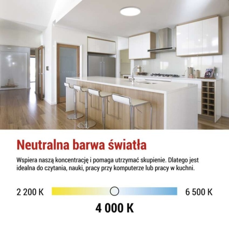 Lampa sufitowa LED FLORI okrągła