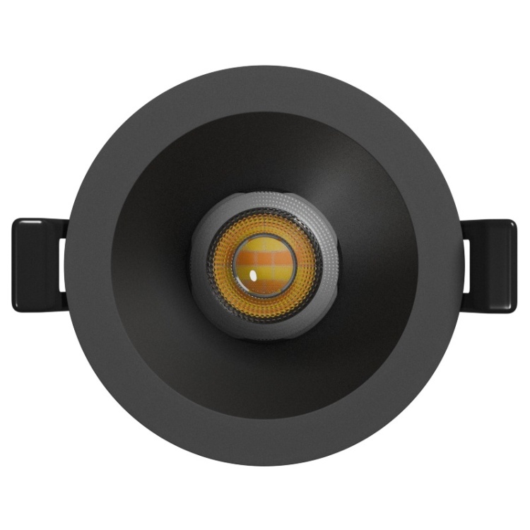 Czarne oczko LED podtynkowe 7W