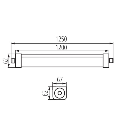 Oprawa pyłoszczelna LED 60W IP65 Kanlux