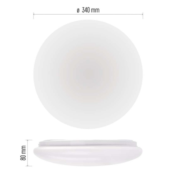 Oprawa LED okrągła Fioni 18W IP44 neutralna biel
