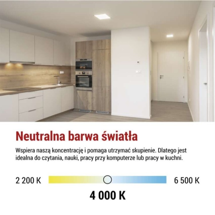 Lampa sufitowa LED FLORI 420x420 mm