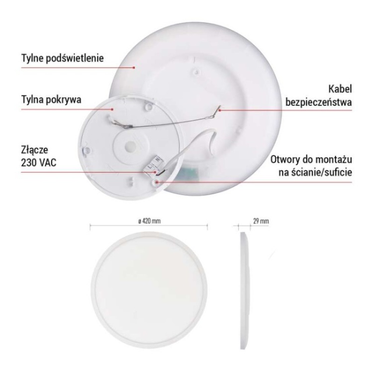 Lampa sufitowa LED FLORI