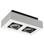 Oprawa natynkowa STOBI matowa, piaskowana 2xGU10 podwójna biała Kanlux