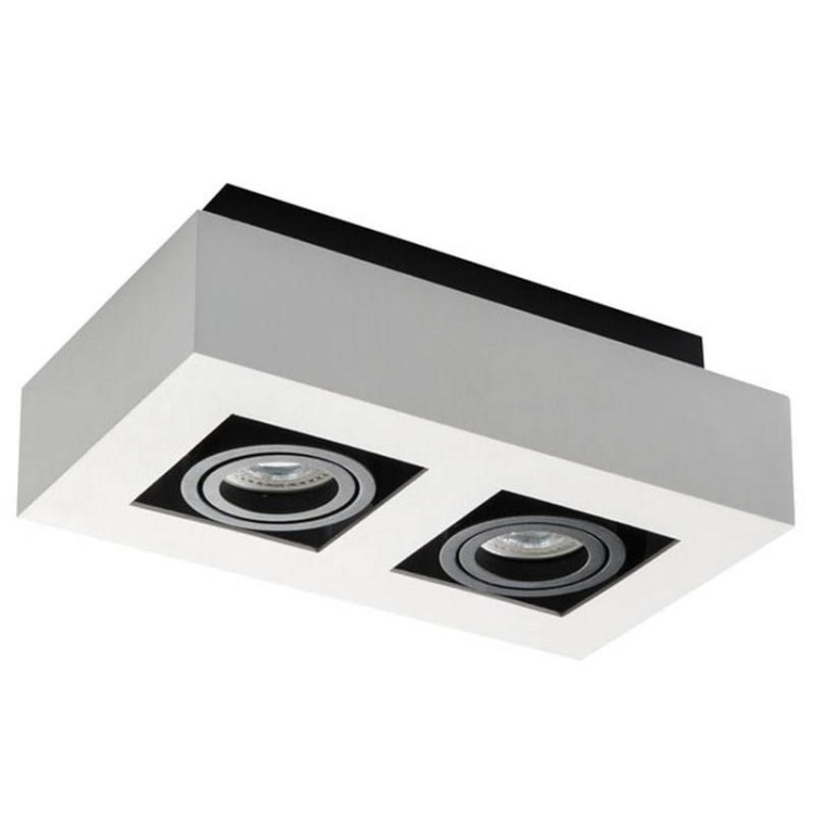 Oprawa natynkowa STOBI matowa, piaskowana 2xGU10 podwójna biała Kanlux