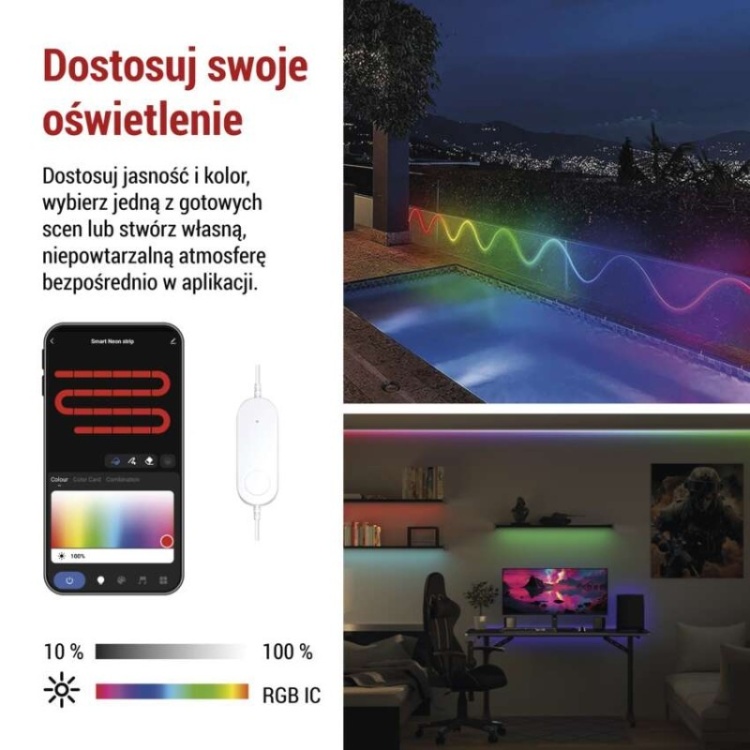 Taśma LED RGBIC WiFi 3m