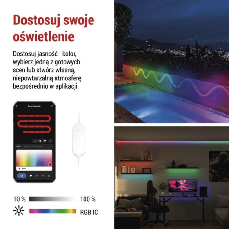 Taśma LED RGBIC sterowana WiFi