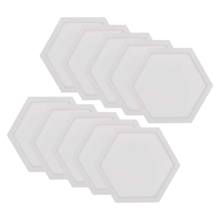 GoSmart Oprawa LED RGB IC Hexagon, 10 części, 19 W, ściemnialna, WiFi