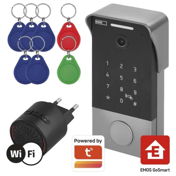 Wideodomofon IP z PoE montaż przy furtce