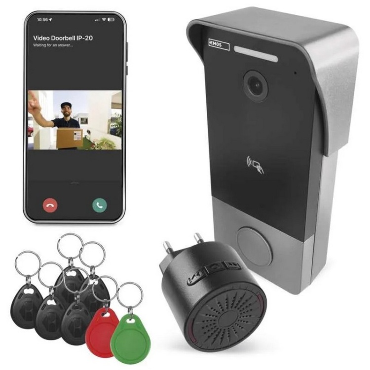 Dzwonek wideo EMOS H4033 z kamerą Full HD
