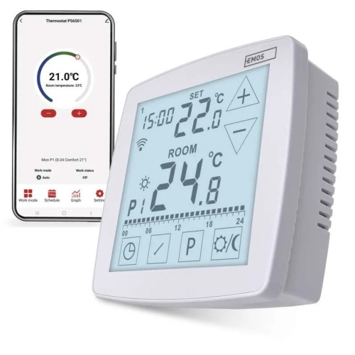 Panel dotykowy termostatu z wyświetlaczem