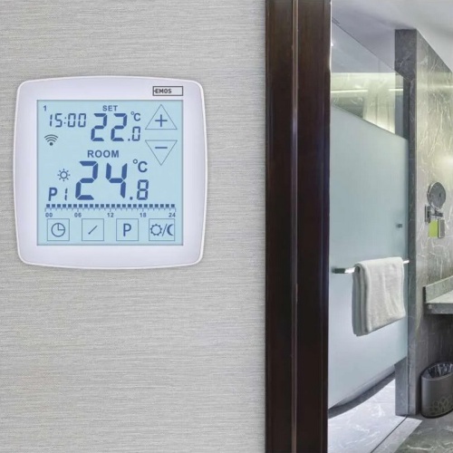 Panel sterowania termostatu z wyświetlaczem LCD