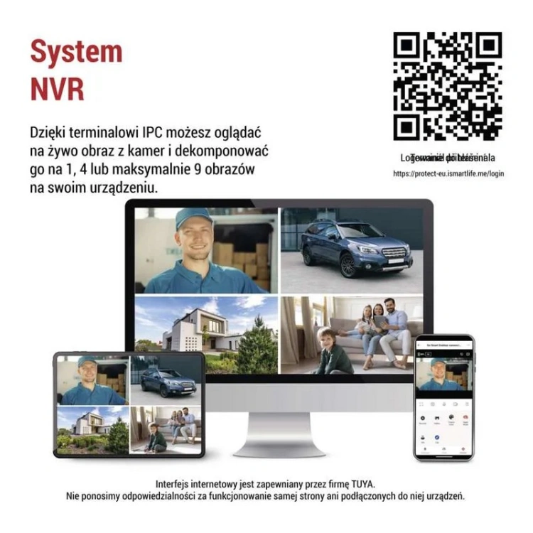 System monitoringu z rejestratorem NVR