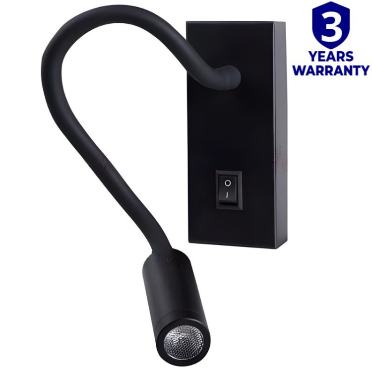 Kinkiet Kanlux TONIL II LED czarny elastyczne ramię