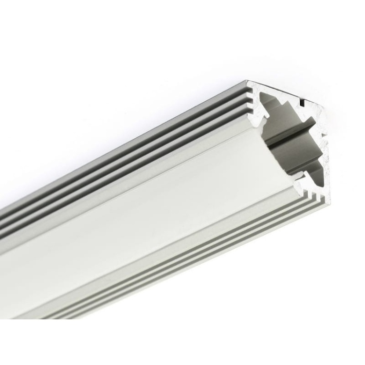 Profil LED KLUŚ 45-ALU anodowany przekrój techniczny