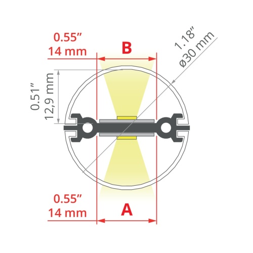 Profil LED JAZ-DUO anodowany do budowy opraw wiszących, odcinki 1m, 2m, 3m wymiar.jpg