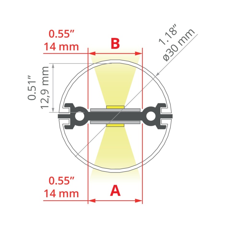 Profil LED JAZ-DUO anodowany do budowy opraw wiszących, odcinki 1m, 2m, 3m wymiar.jpg