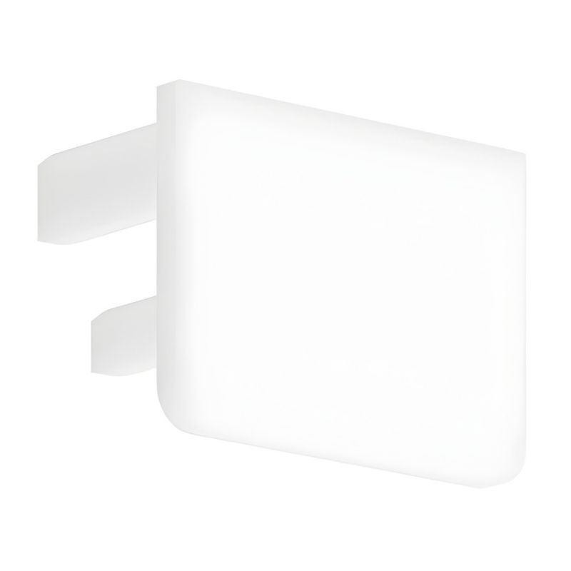 Zaślepka TAPO EKO biała do profilu LED widok front