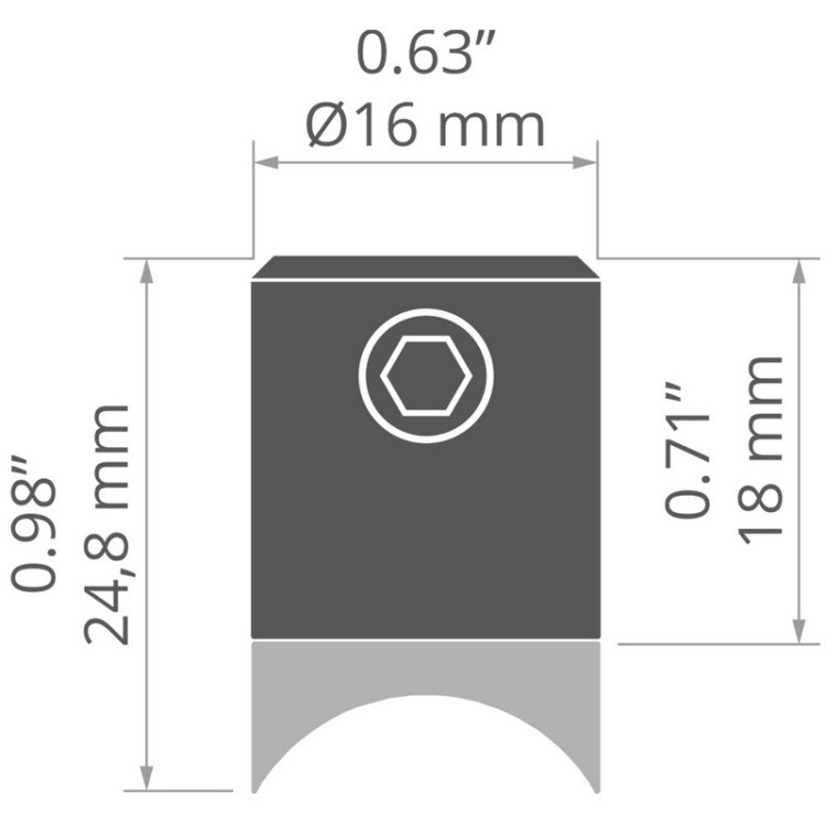 Podwieszenie wzdłużne na pręcie lub lince