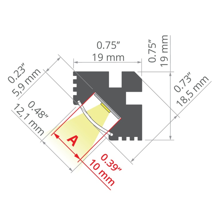 Profil LED TAN-C5 srebrny nieanodowany, odcinki 1m, 2m, 3m  wymiary.jpg
