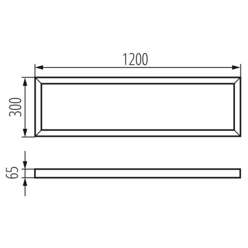 Ramka do panelu LED 120x30 natynkowa