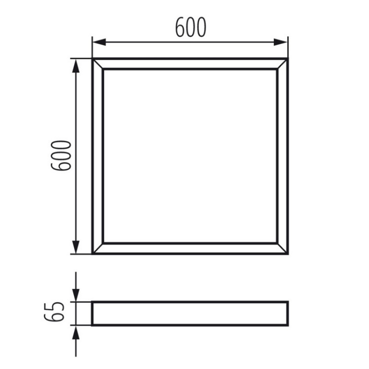 Wysoka ramka LED 65 mm Kanlux