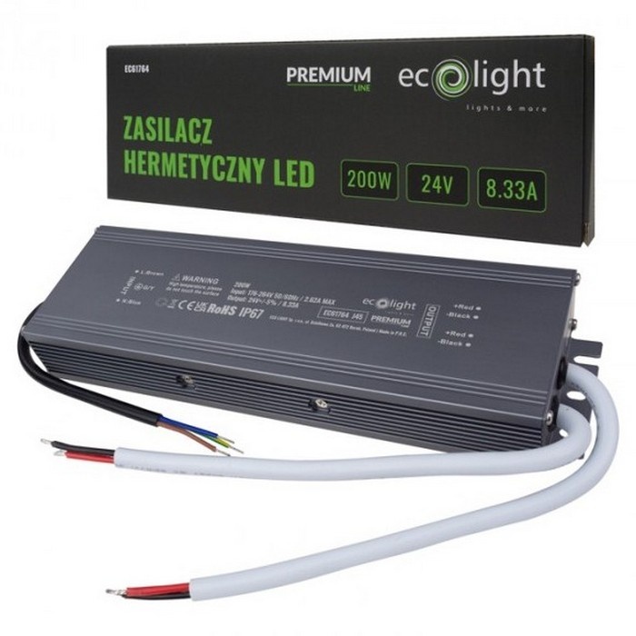 Zasilacz LED 24V 200W IP67