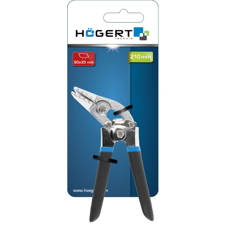 Szczypce z karbowanymi szczękami 80x35 mm