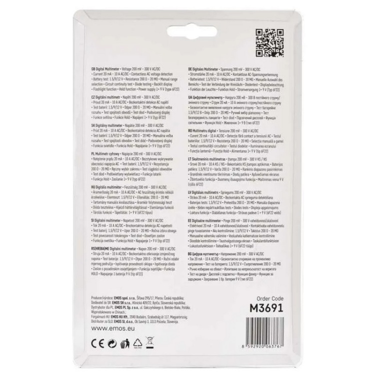 MD-410 pomiar napięcia AC DC