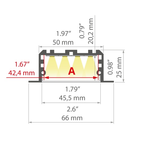 Profil LED LARKO-50 srebrny anodowany, odcinki 1m, 2m, 3m wymiar.jpg