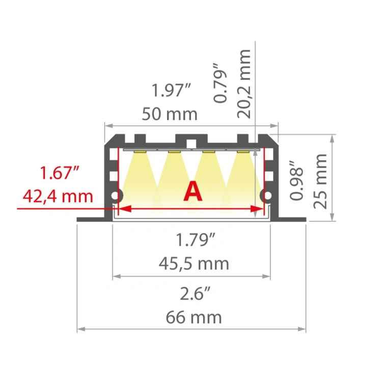 Profil LED LARKO-50 srebrny anodowany, odcinki 1m, 2m, 3m wymiar.jpg