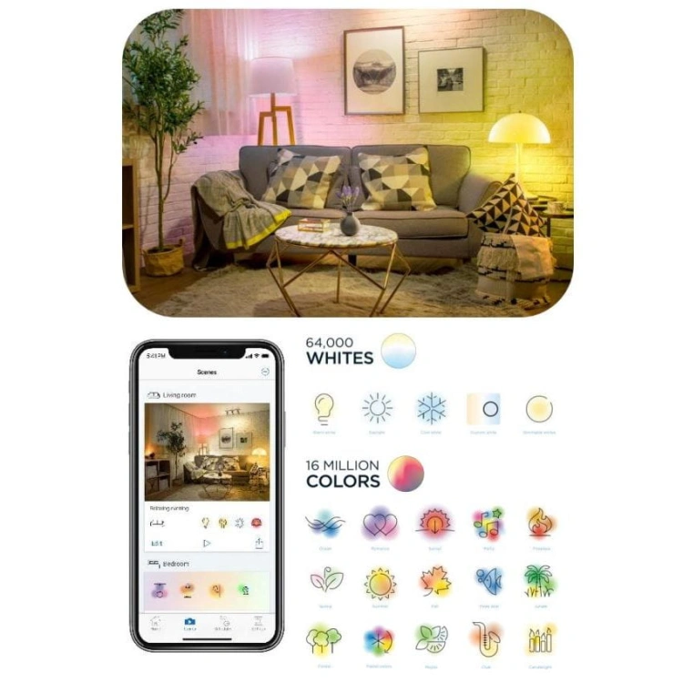 Żarówka LED smart WiZ PRO G95 E27 RGBTW 11W 1055lm 230V PHILIPS