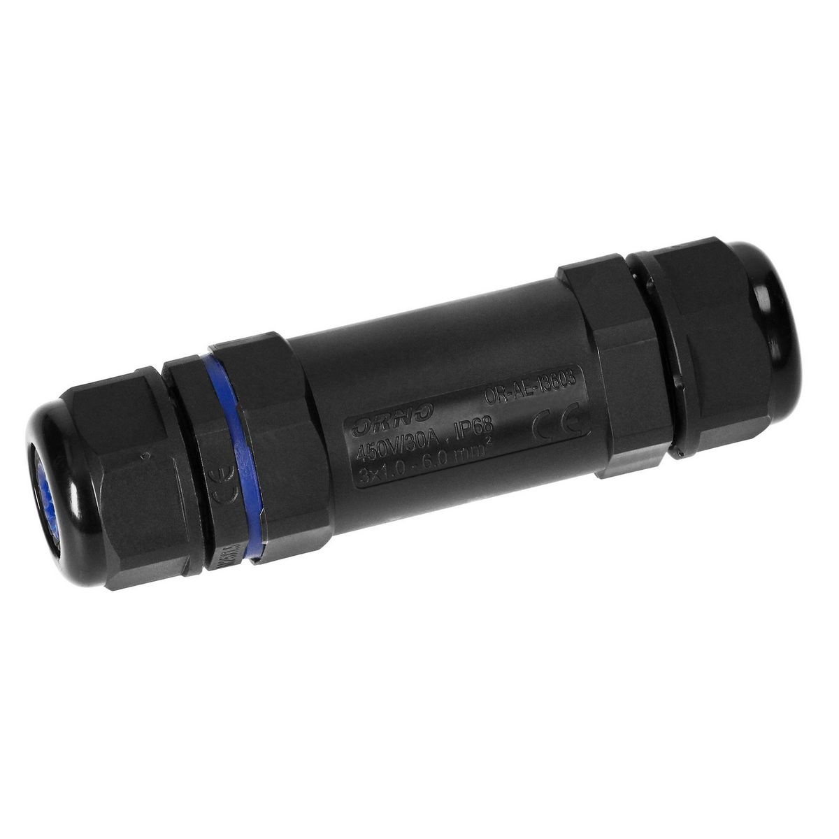 Konektor kablowy prosty IP68,M25, 3x6mm², 450V/30A