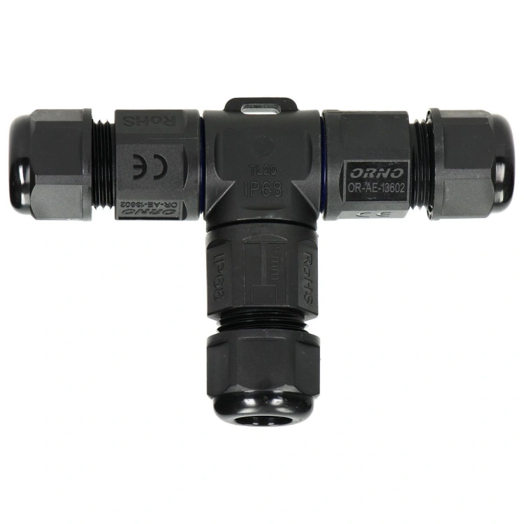 Konektor kablowy trójnik T IP68, 3x4mm², 450V/25A