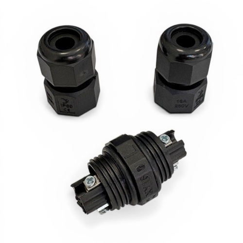 Złącze hermetyczne do przewodów 3×2,5 mm2  250V 30A IP68