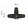 Złącze hermetyczne T do przewodów 3x2,5mm2 250V 16A IP68