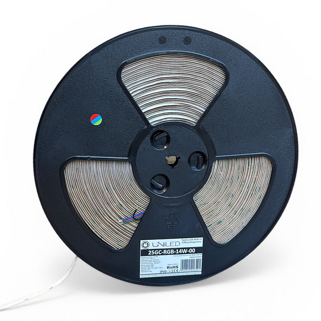 Rolka 25m taśmy LED RGB 14W/m UNILED