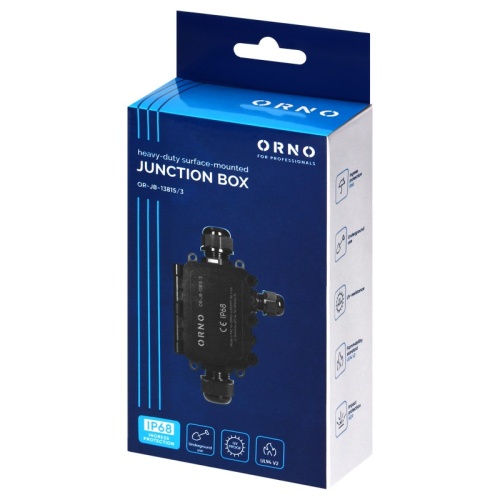Prostokątna puszka Orno IP68 odporna na UV i uderzenia IK09